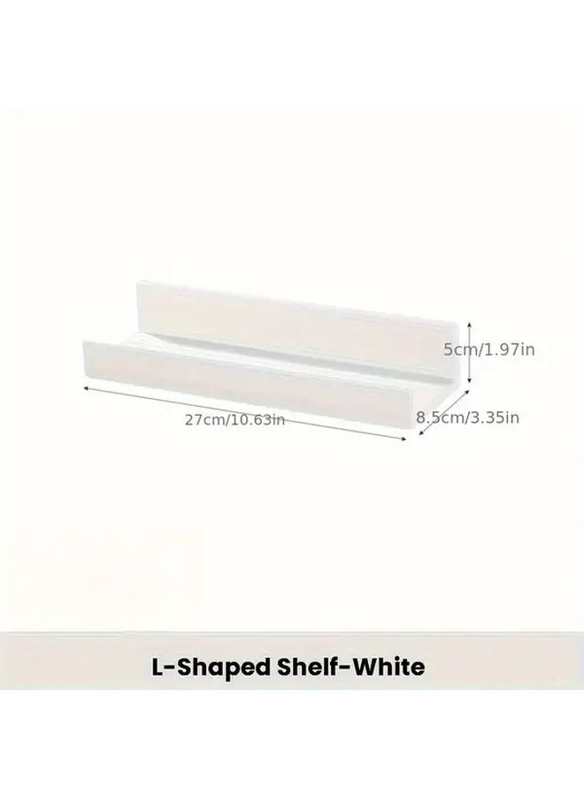 3pcs Self Adhesive No Drill Floating Wall Shelves Heavy Duty Damage Free Mounting - Image 3